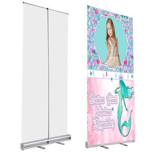 Kişiye Özel Deniz Kızı Temalı Roll Up Afiş