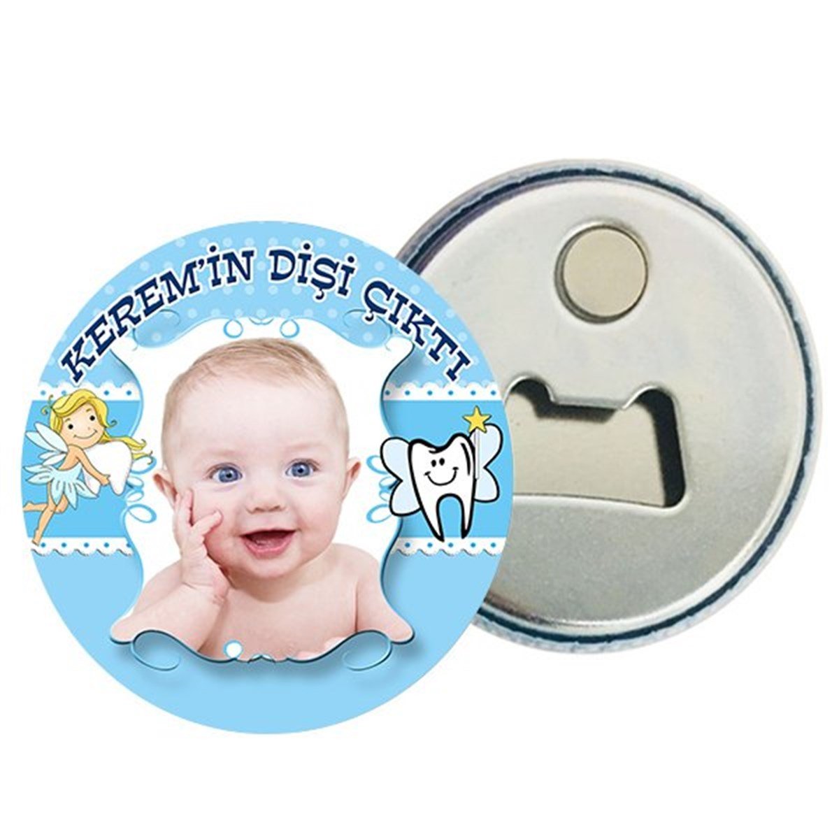 Kişiye Özel Diş Buğdayı Erkek Magnet Açacak 15 Adet