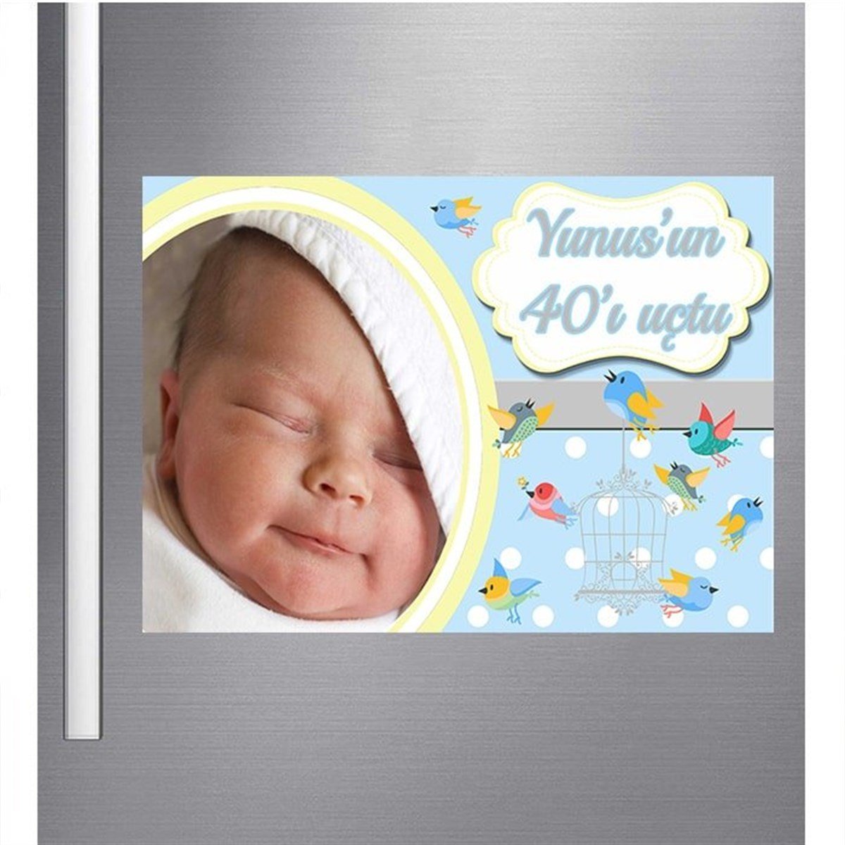 Kişiye Özel Erkek 40 Uçurma Partisi Magnet