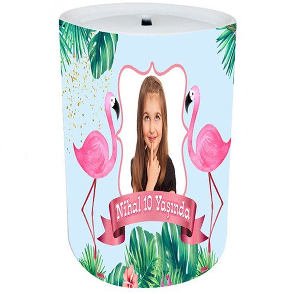 Kişiye Özel Flamingo Kumbara 8 Adet