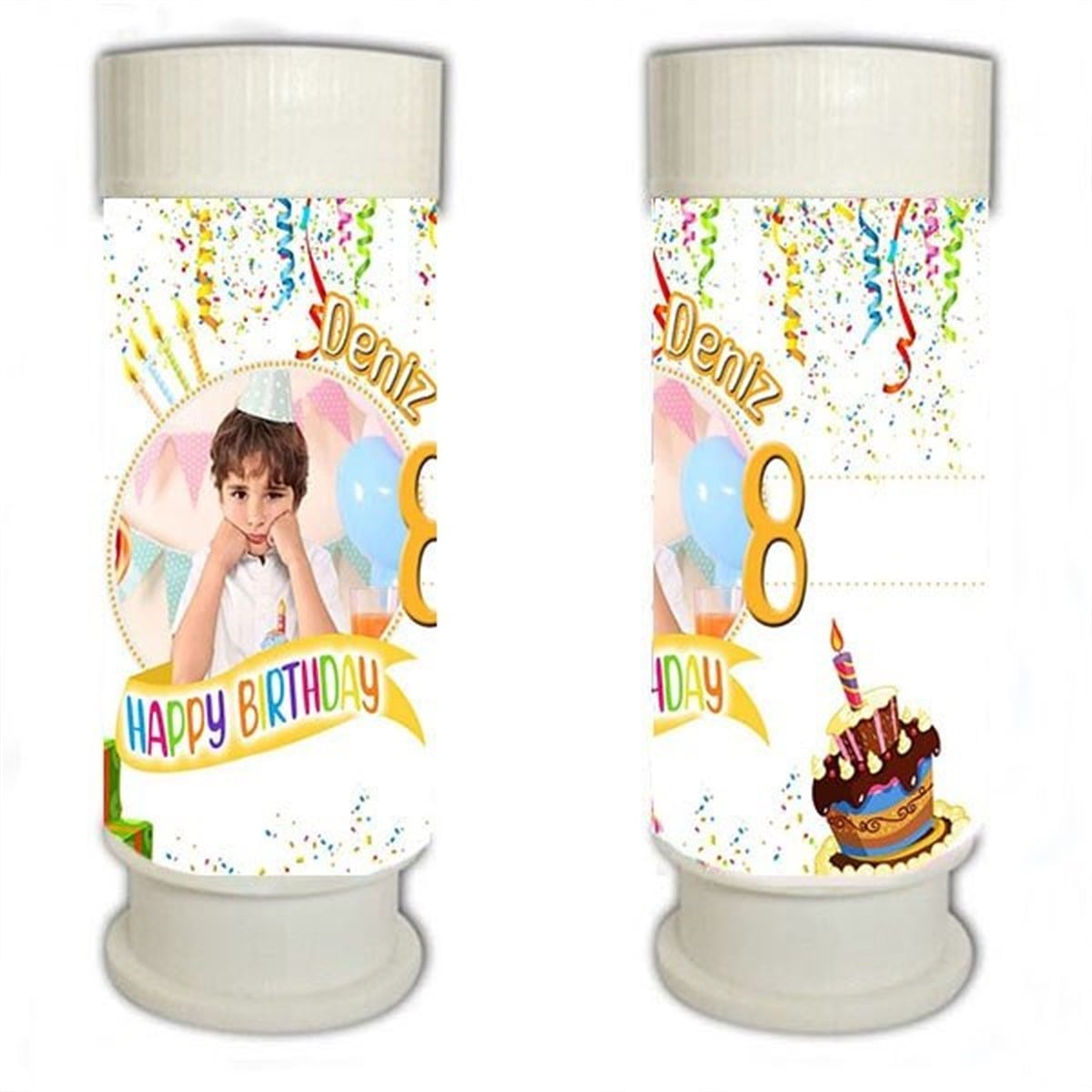 Kişiye Özel Happy Birthday Baloncuk 8 Adet