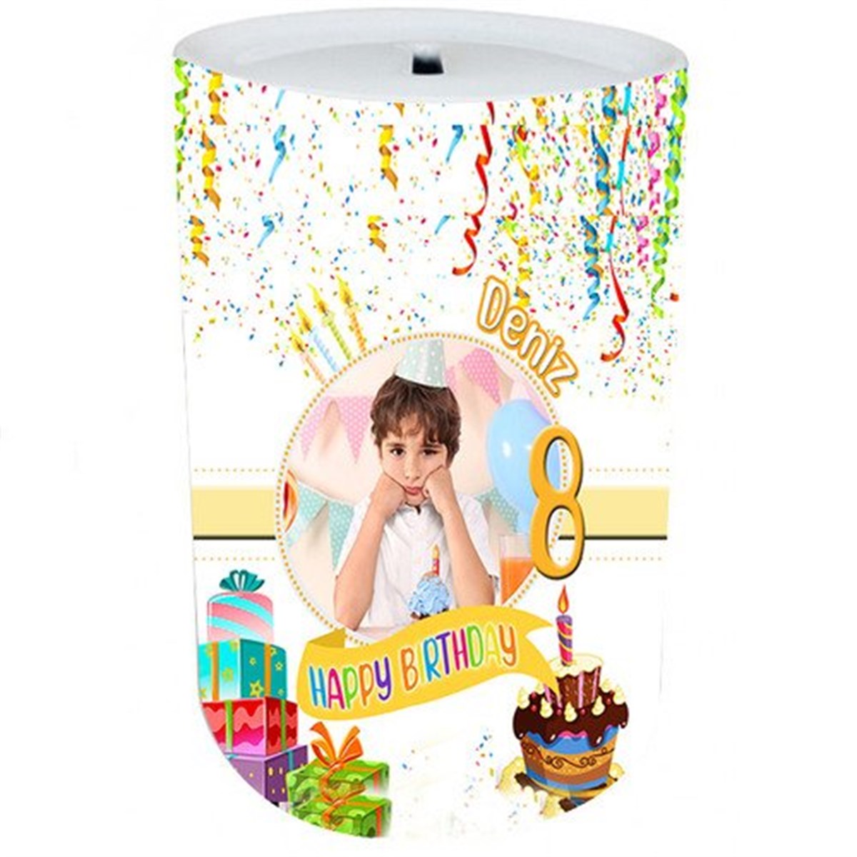 Kişiye Özel Happy Birthday Kumbara 8 Adet