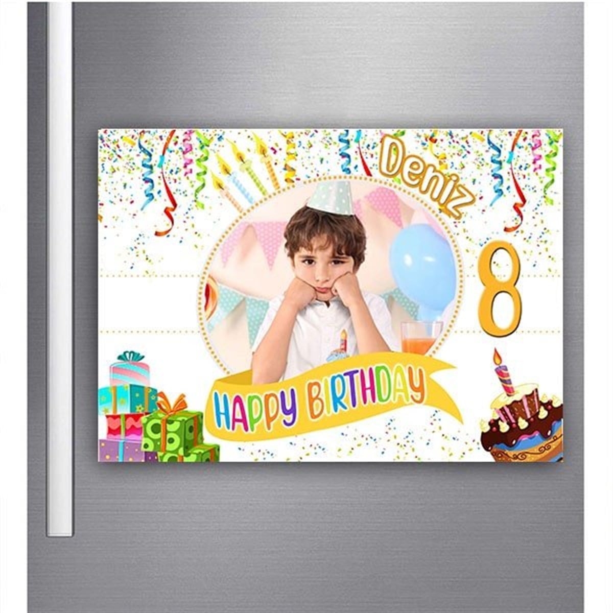 Kişiye Özel Happy Birthday Magnet 18 Adet