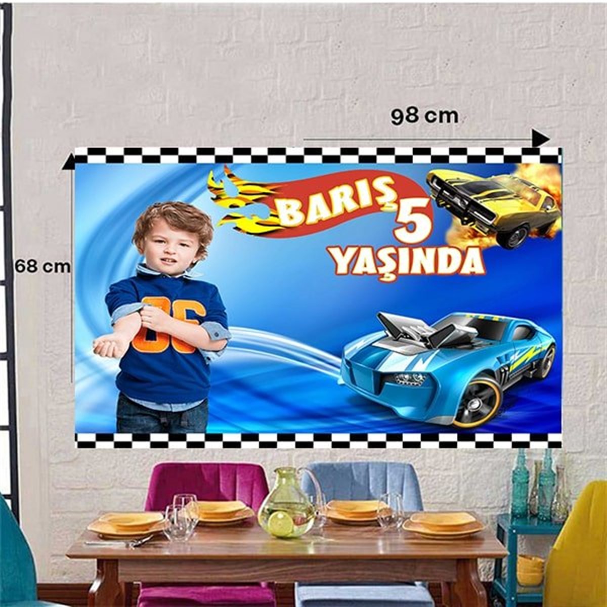 Kişiye Özel Hot Wheels Duvar Panosu