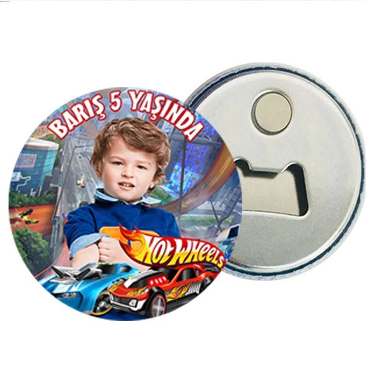 Kişiye Özel Hot Wheels Magnet Açacak 15 Adet