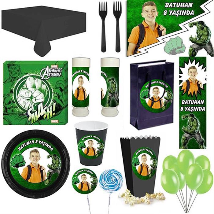 Kişiye Özel Hulk Parti Seti 16 Kişilik