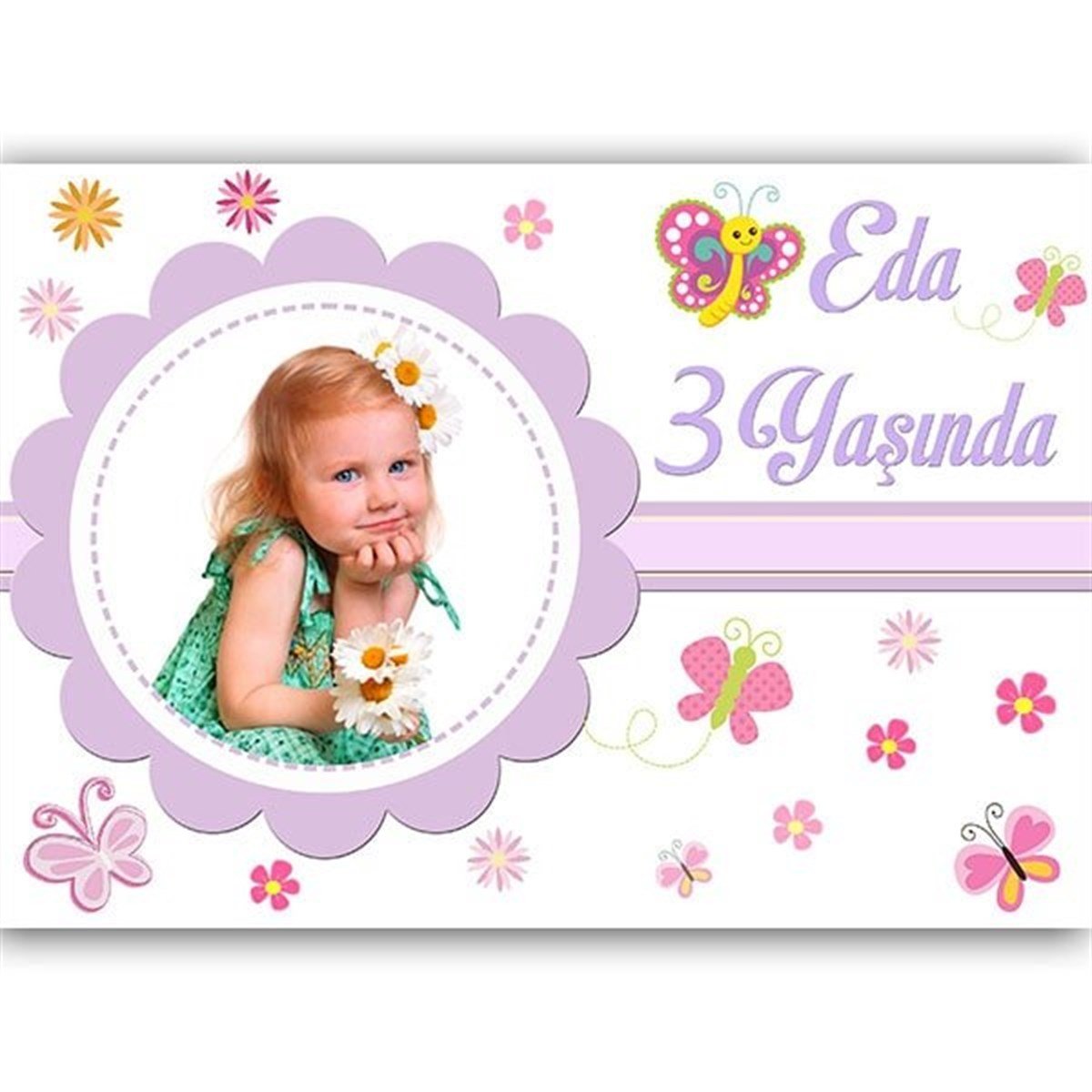 Kişiye Özel Kelebek Afiş