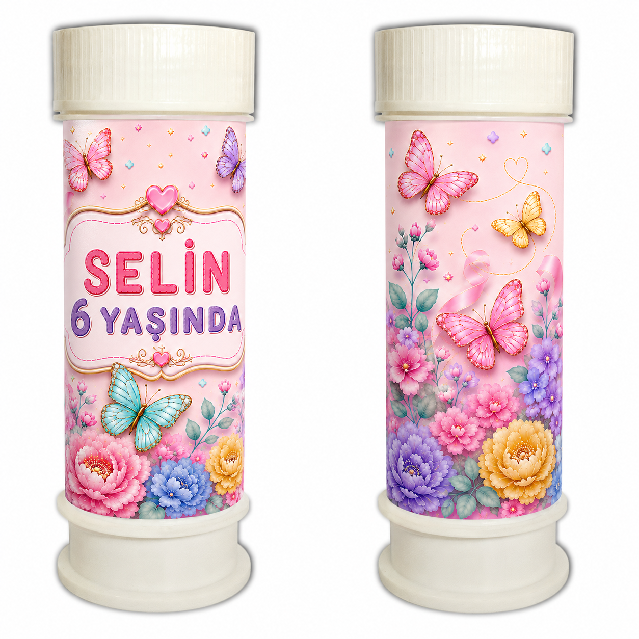 Kelebek KonseptiKişiye Özel Kelebek Köpük Baloncuk 8 Adet