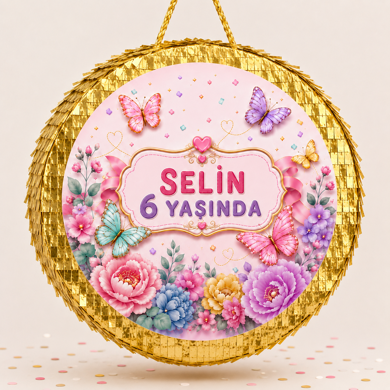 Kelebek KonseptiKişiye Özel Kelebek Pinyata + Sopası