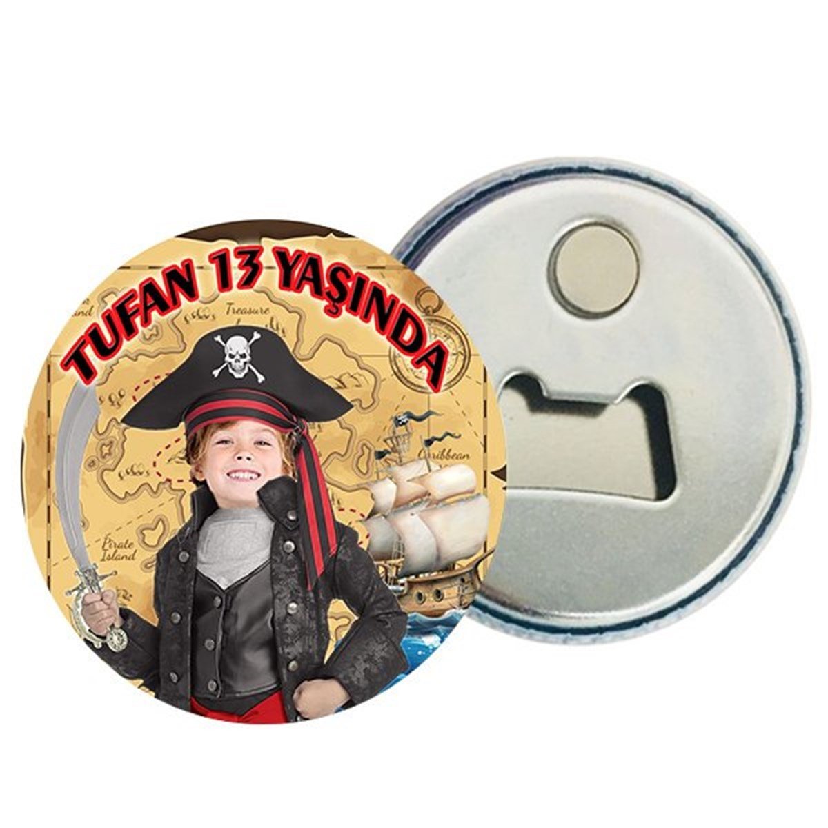 Kişiye Özel Korsan Magnet Açacak 15 Adet