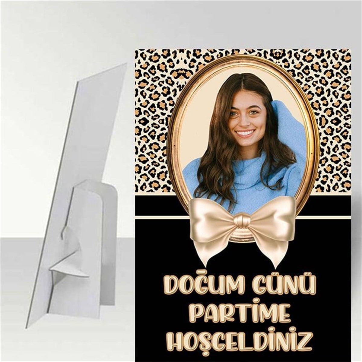 Kişiye Özel Leopar Ayaklı Pano