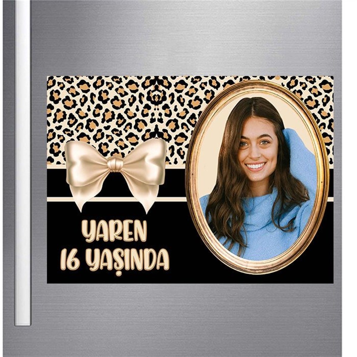 Kişiye Özel Leopar Magnet