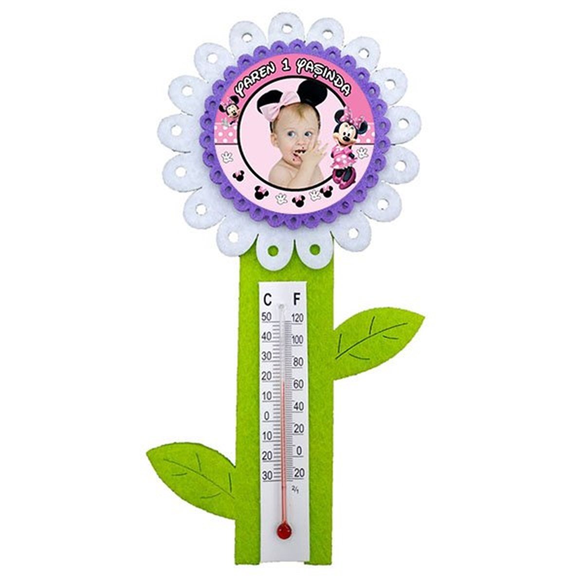 Kişiye Özel Minnie Mouse Termometre 8 Adet