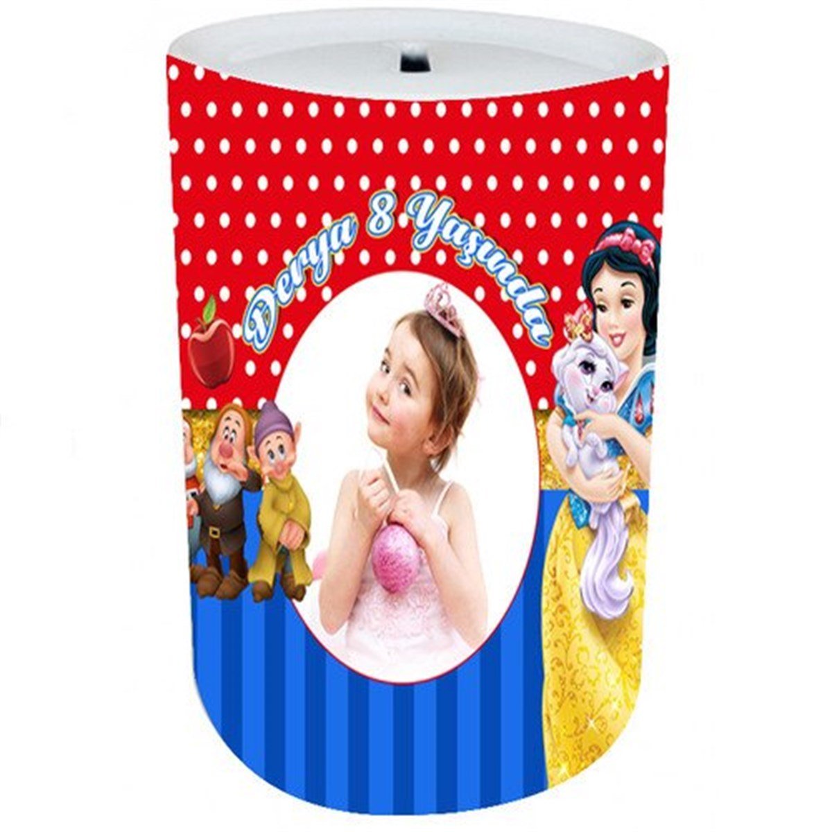 Kişiye Özel Pamuk Prenses Kumbara 8 Adet