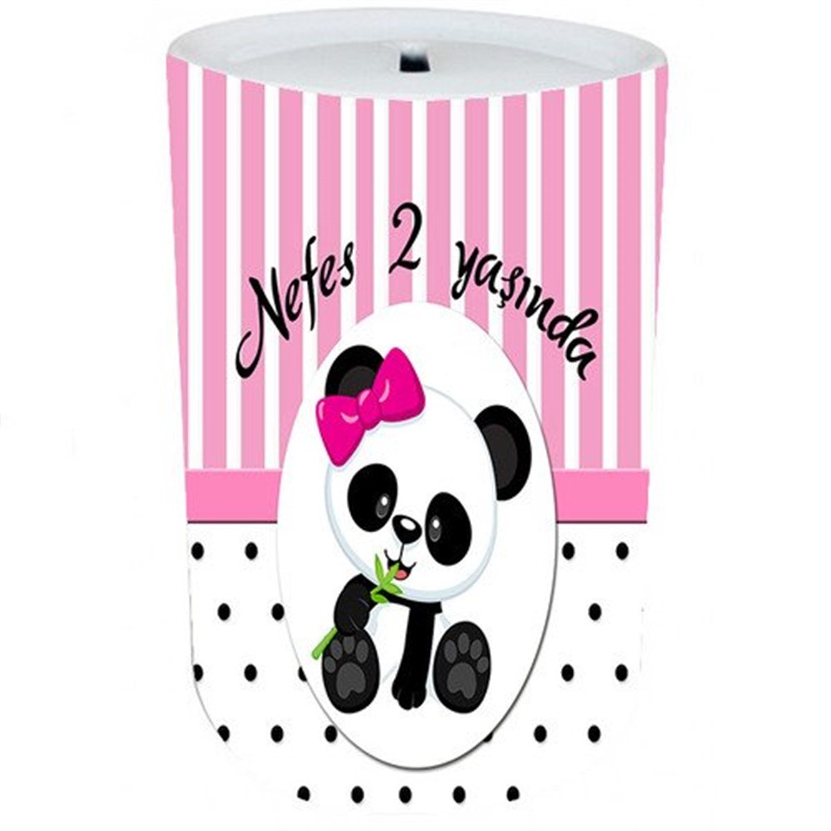 Kişiye Özel Panda Kumbara 8 Adet