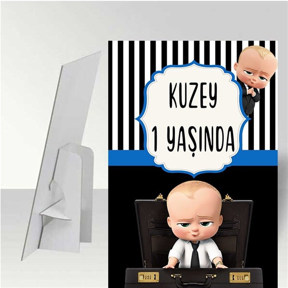 Kişiye Özel Patron Bebek Ayaklı Pano