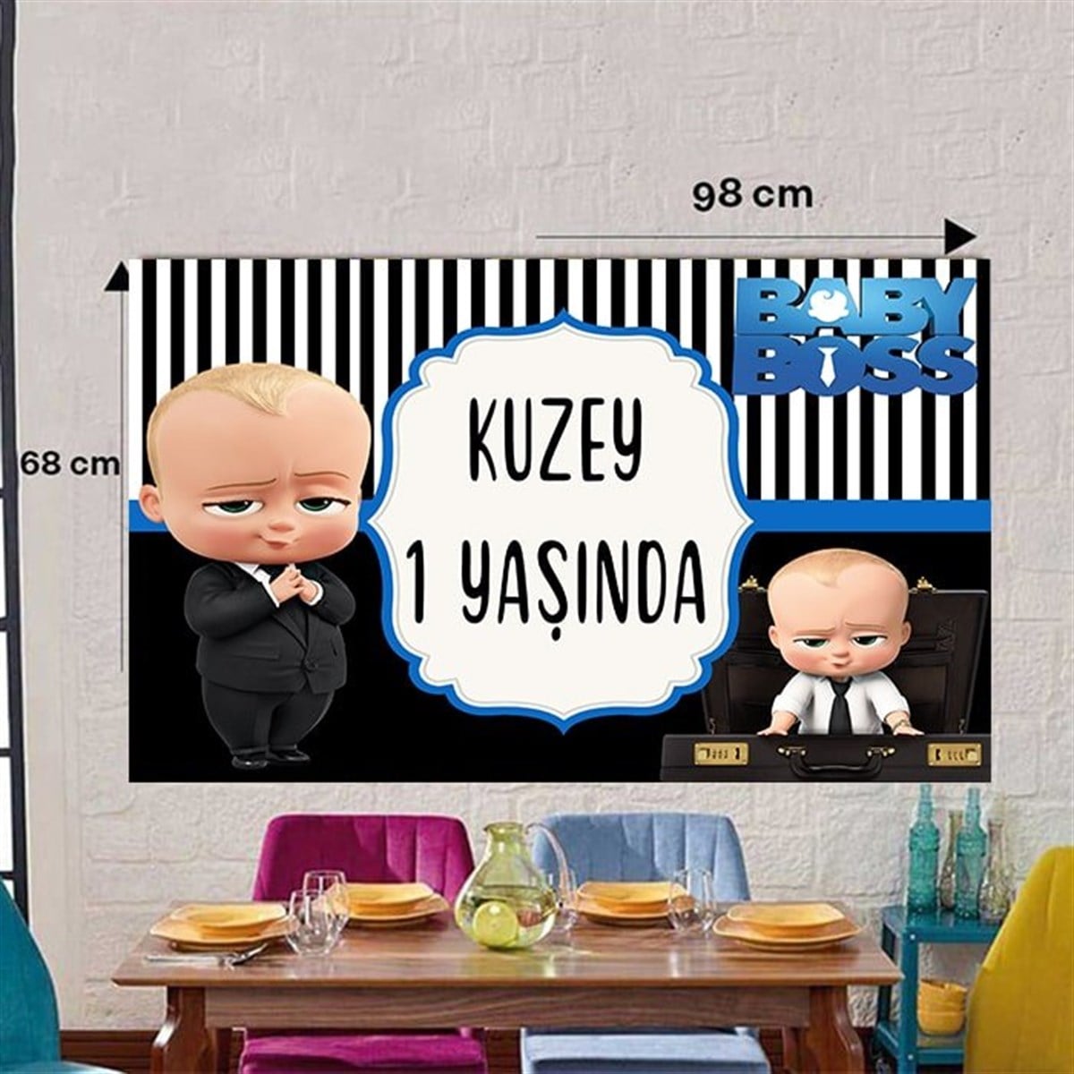 Kişiye Özel Patron Bebek Duvar Panosu