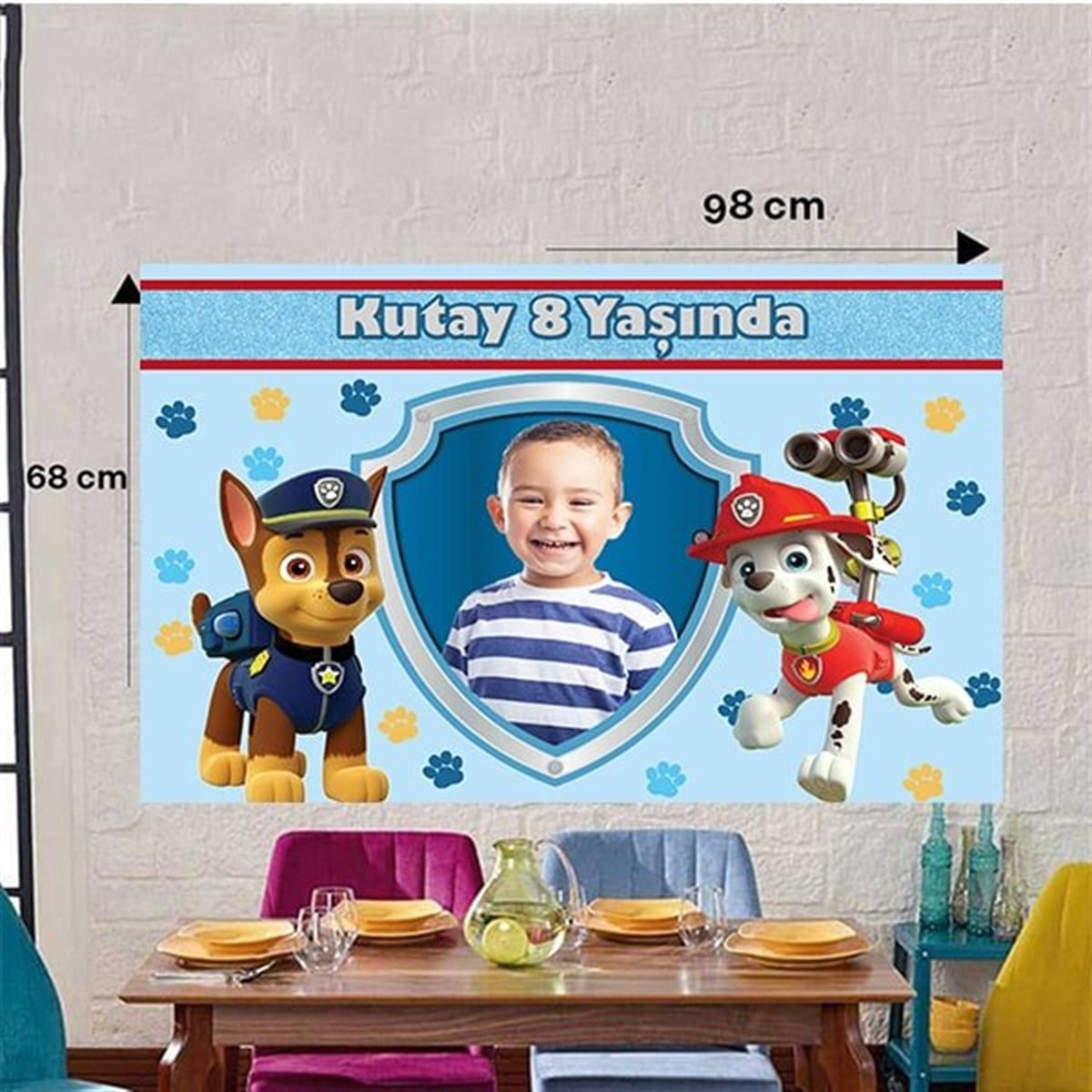 Kişiye Özel Paw Patrol Duvar Panosu