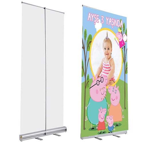 Kişiye Özel Peppa Pig Roll Up Afiş