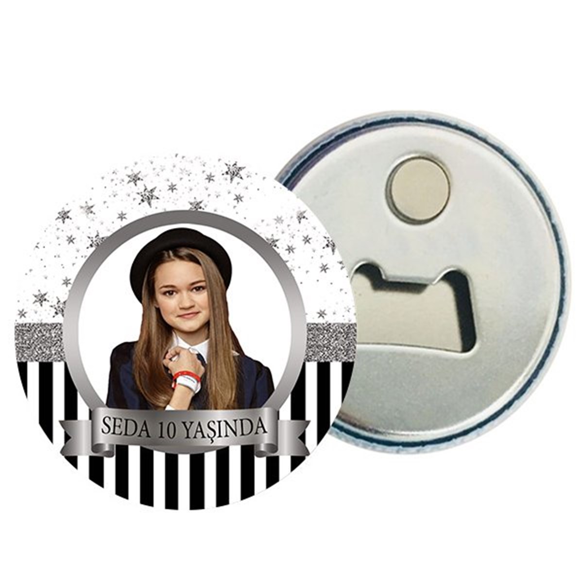 Kişiye Özel Silver Magnet Açacak 15 Adet