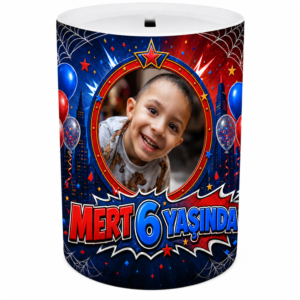 Spiderman KonseptiKişiye Özel Spiderman Kumbara 8 Adet