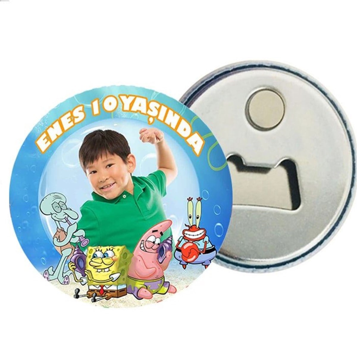 Kişiye Özel Sünger Bob Magnet Açacak 15 Adet