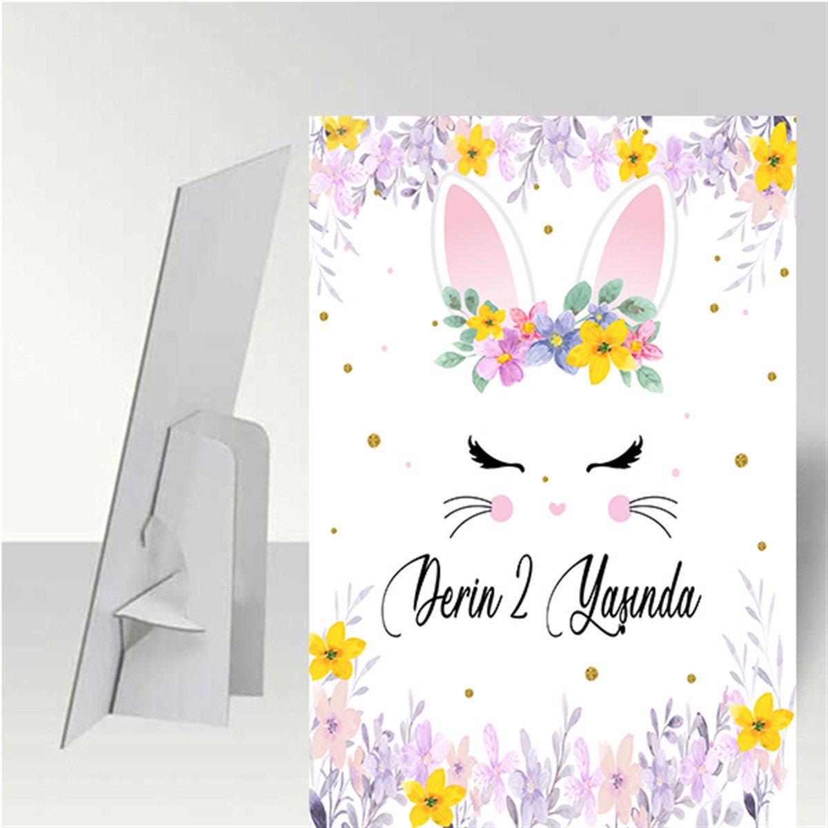 Kişiye Özel Tavşan Ayaklı Pano