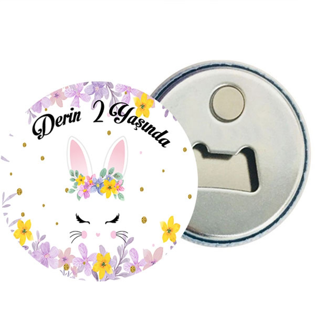 Kişiye Özel Tavşan Magnet Açacak 15 Adet