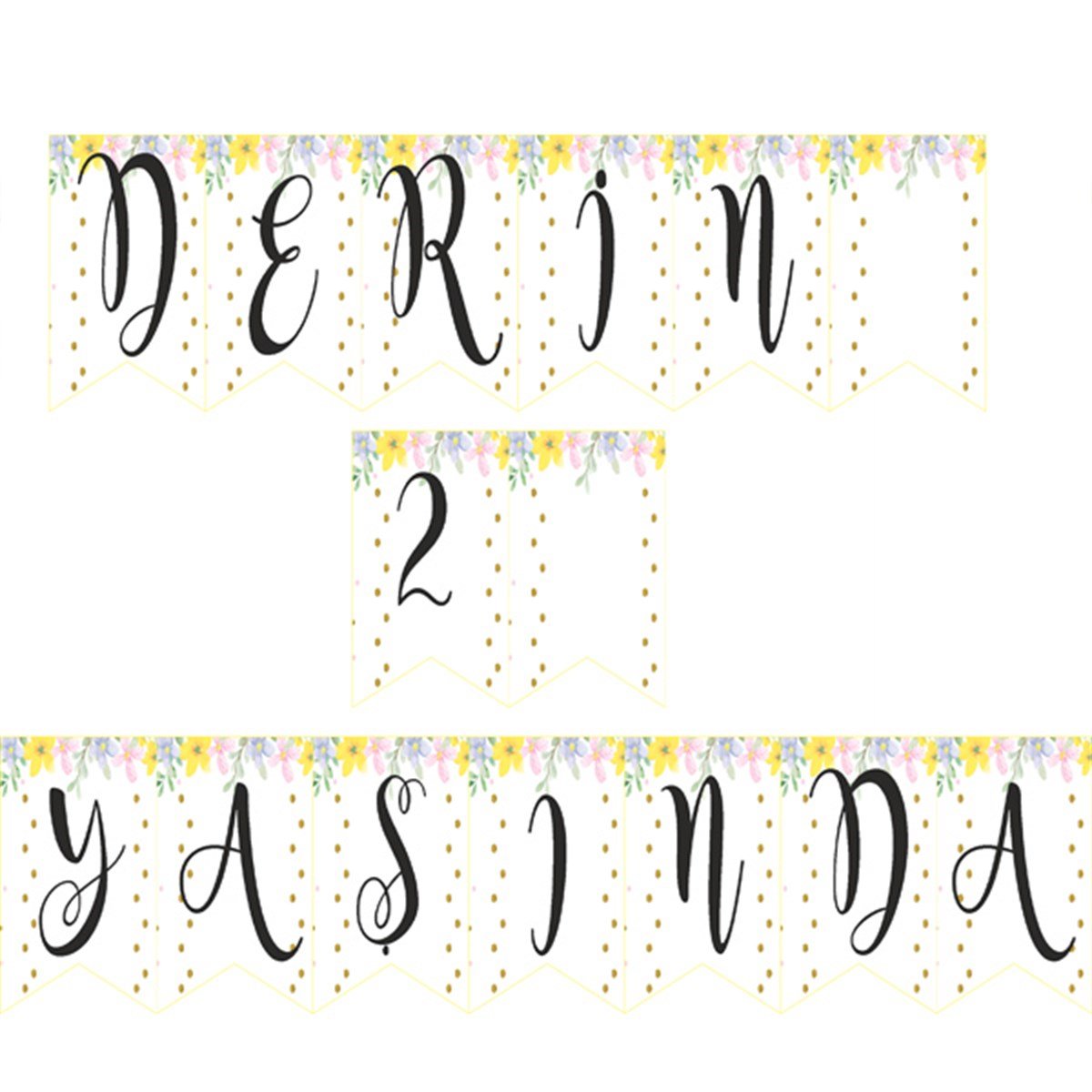 Kişiye Özel Tavşan Temalı Bayrak Afiş