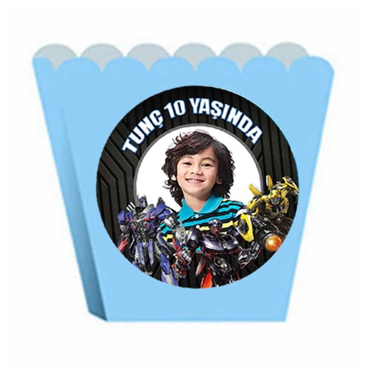 Kişiye Özel Transformers Popcorn Kutusu 8 Adet