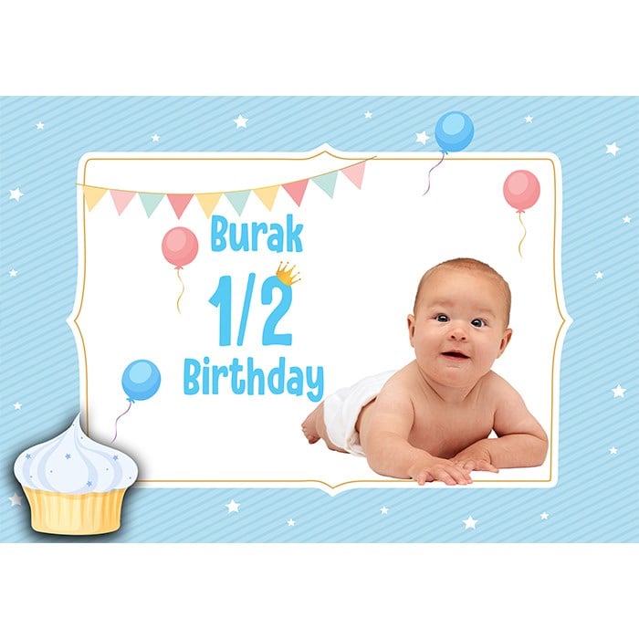 Kişiye Özel Yarım Yaş Erkek Afiş