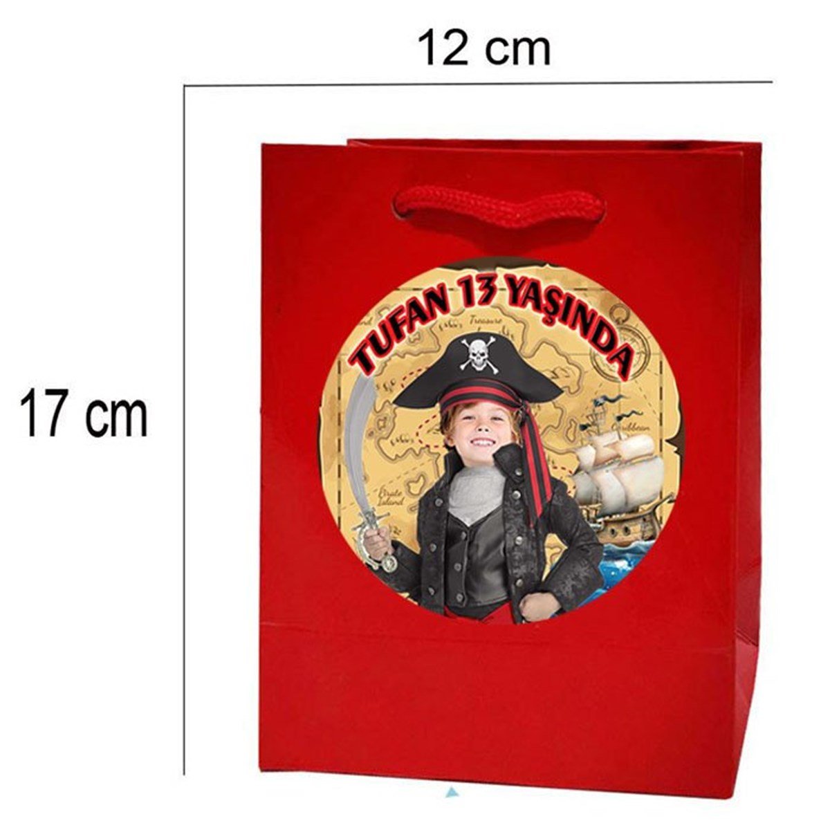 Korsan Kişiye Özel Hediye Çantası 10 Adet