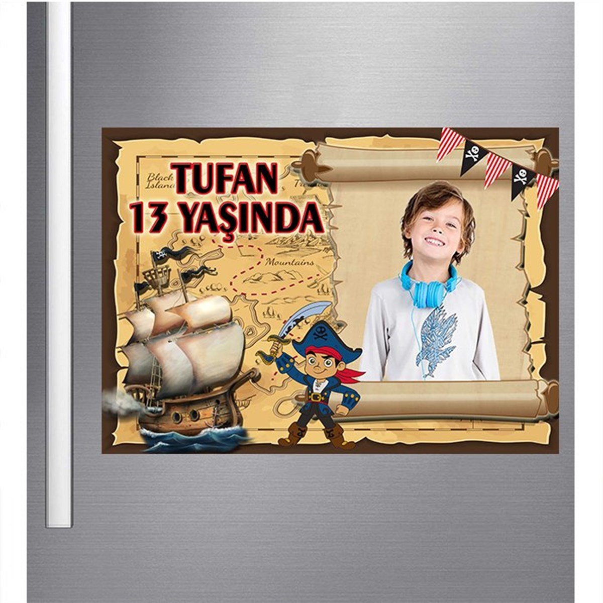 Korsan Kişiye Özel Magnet 18 Adet