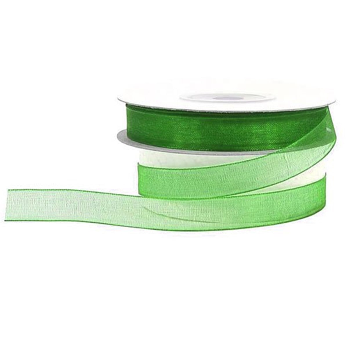 Koyu Yeşil Organze 1 Cm 20 Metre