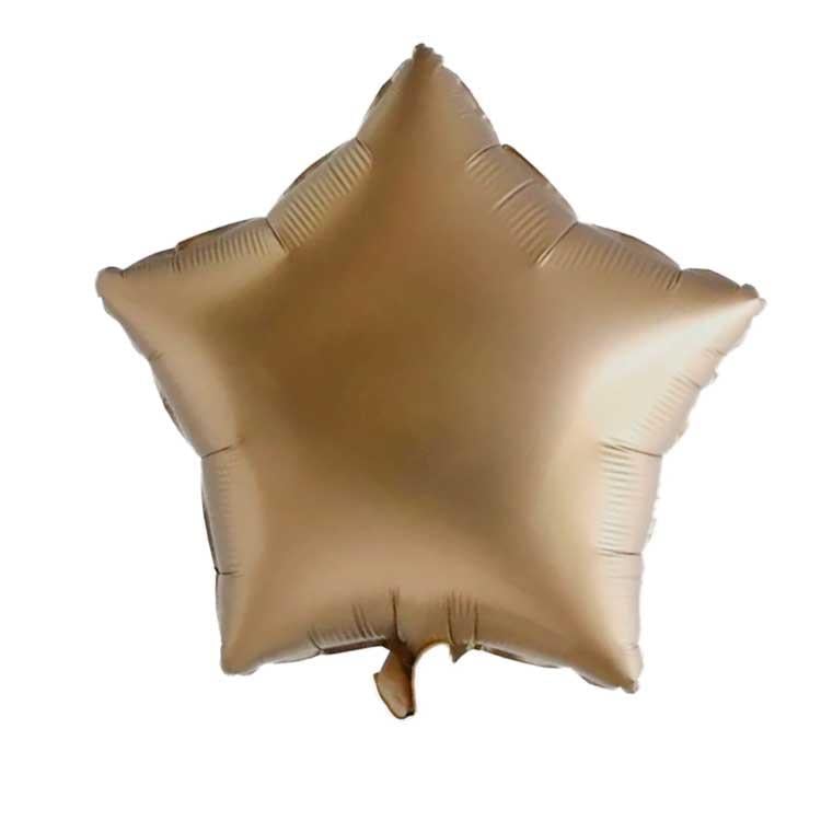 Karakter Folyo BalonlarKrem Yıldız Balon 45 Cm
