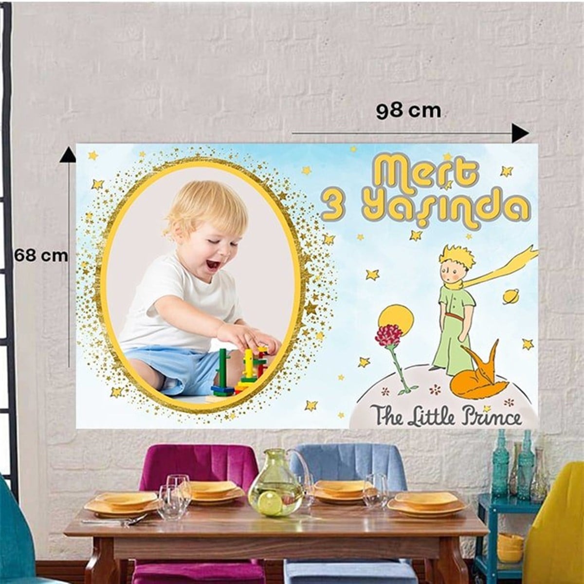 Küçük Prens Kişiye Özel Duvar Panosu