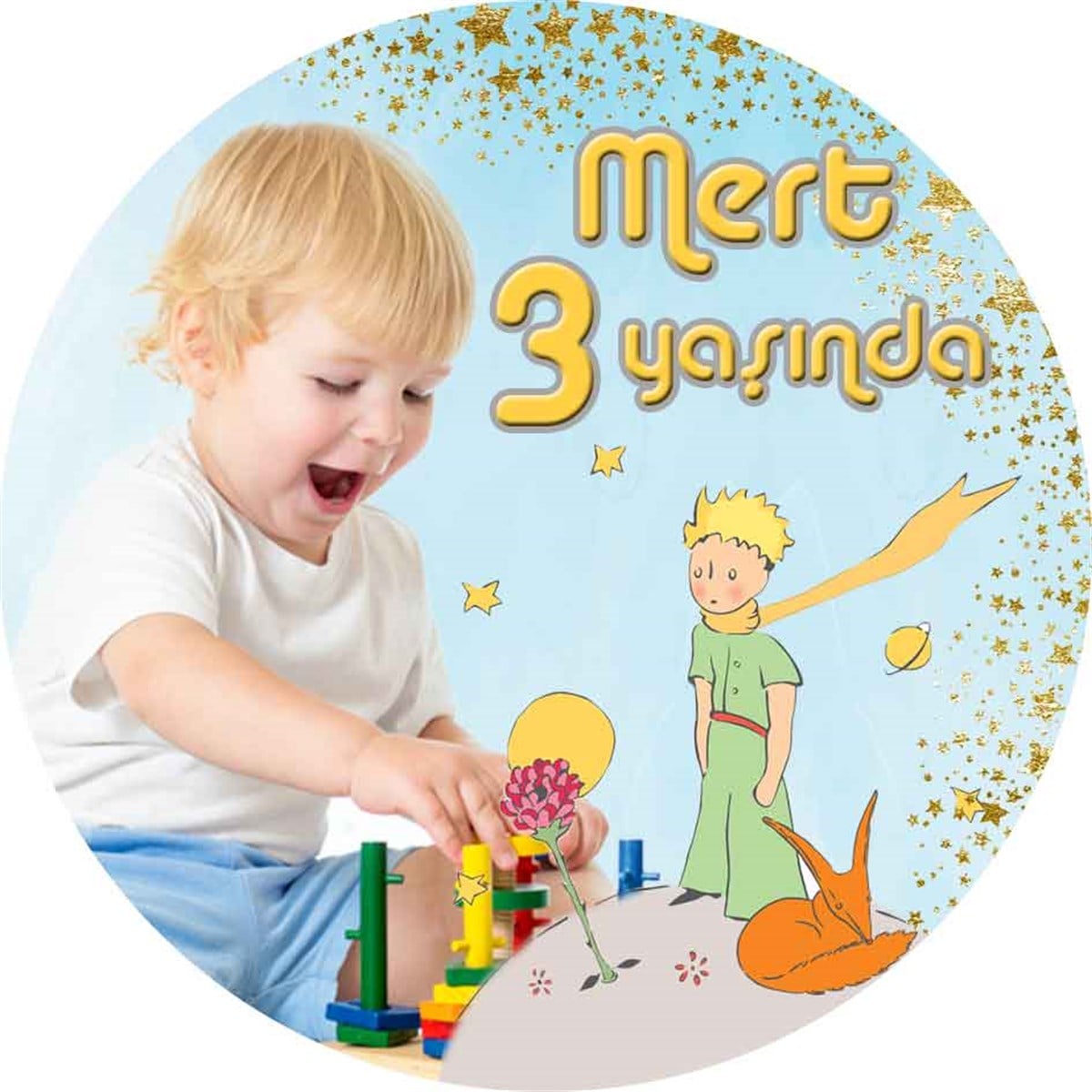 Küçük Prens Kişiye Özel Sticker 24 Adet