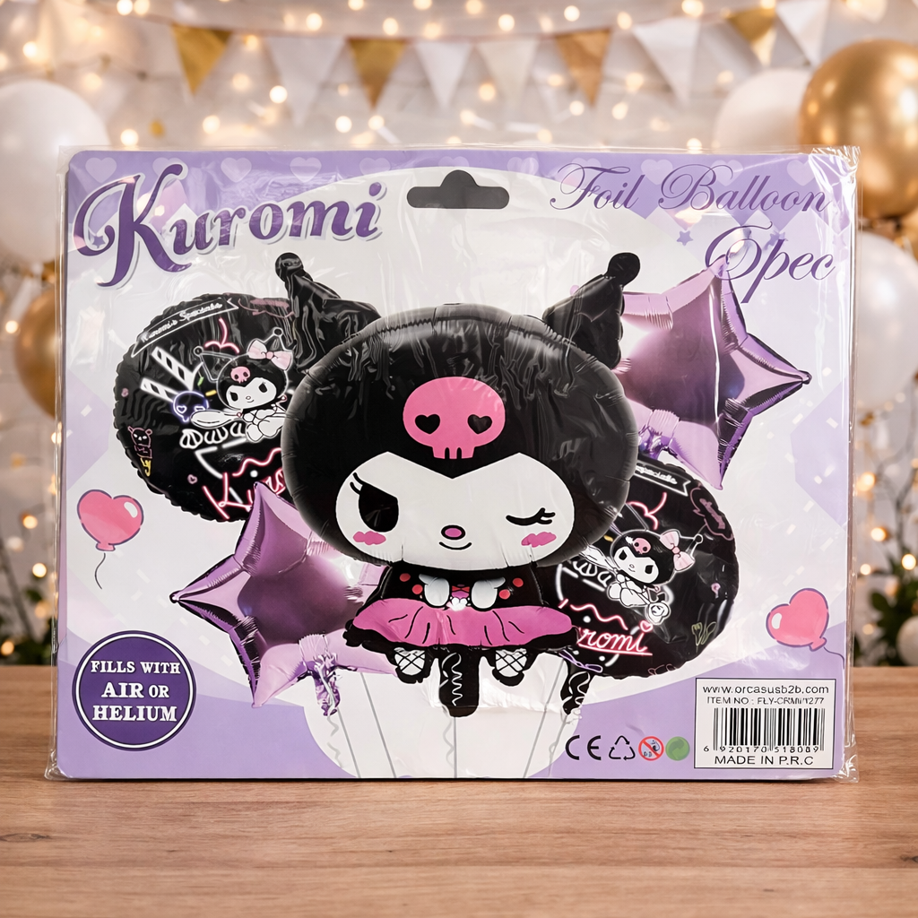 Karakter Folyo BalonlarKuromi Folyo Balon Set