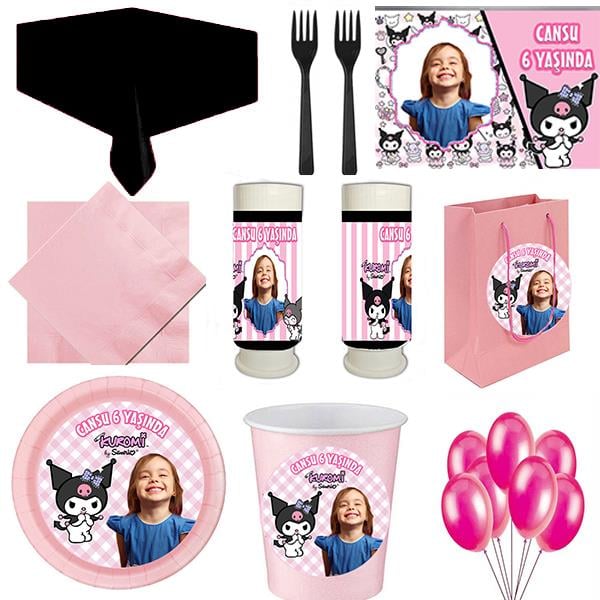 Kuromi Parti KonseptiKuromi Parti Seti 8 Kişilik