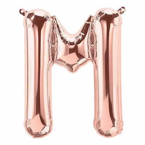 M Harf Folyo Balon Gold Rose 76 Cm