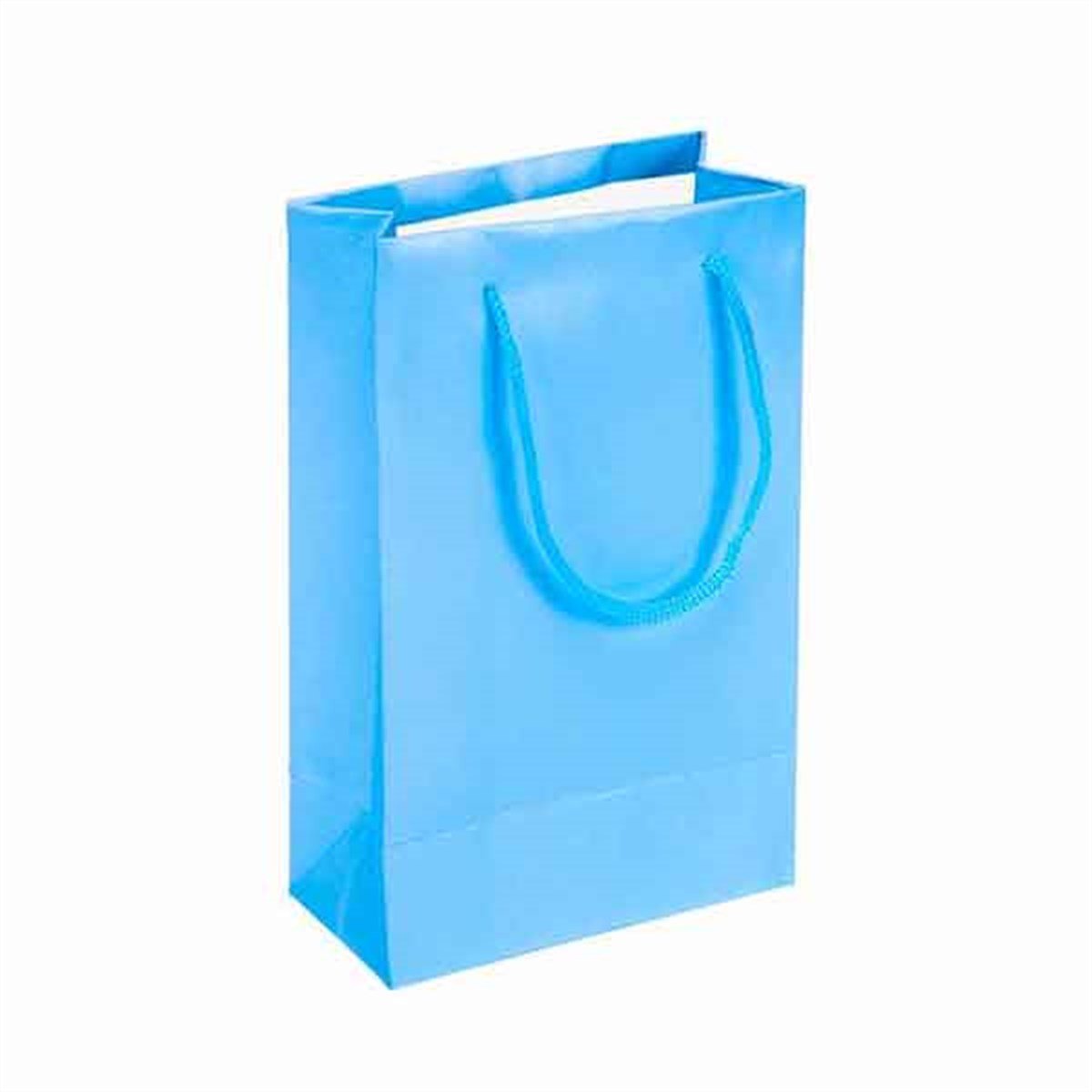 Mavi Karton Çanta 25 Adet 11 x 17 Cm