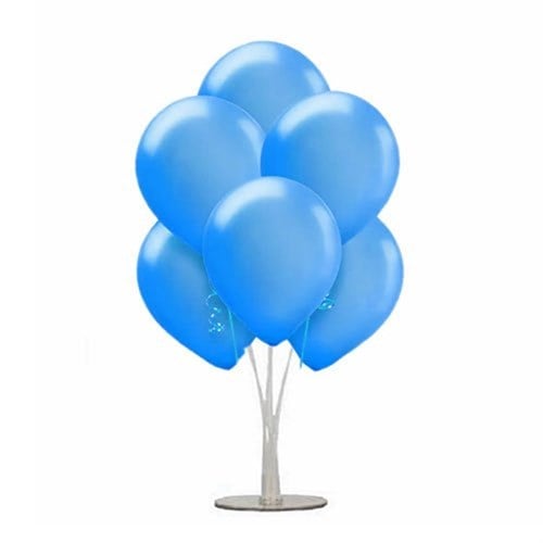 Metalik Mavi Ayaklı Balon Standı