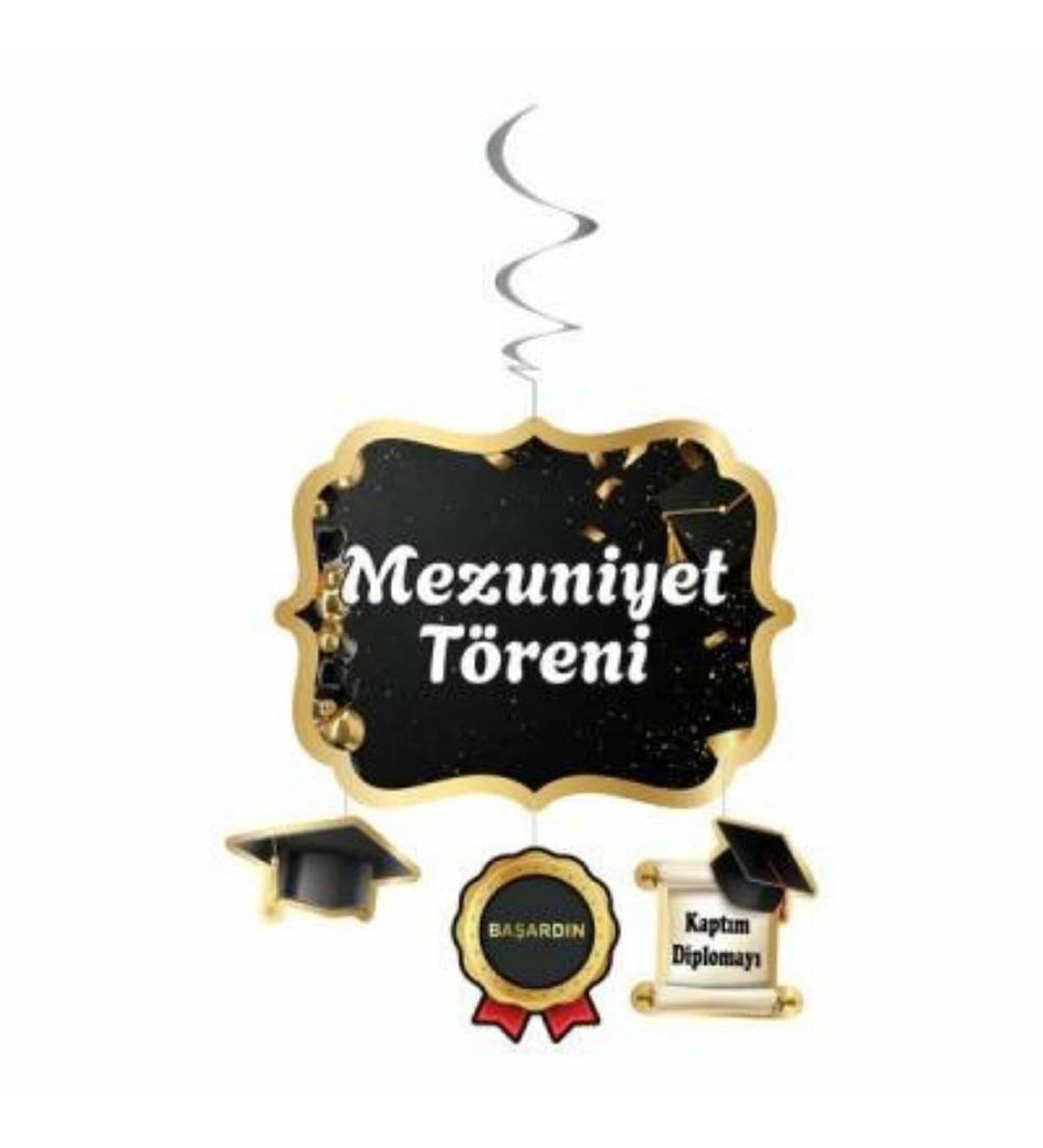 MezuniyetMezuniyet Töreni 4'lü Asma Süs