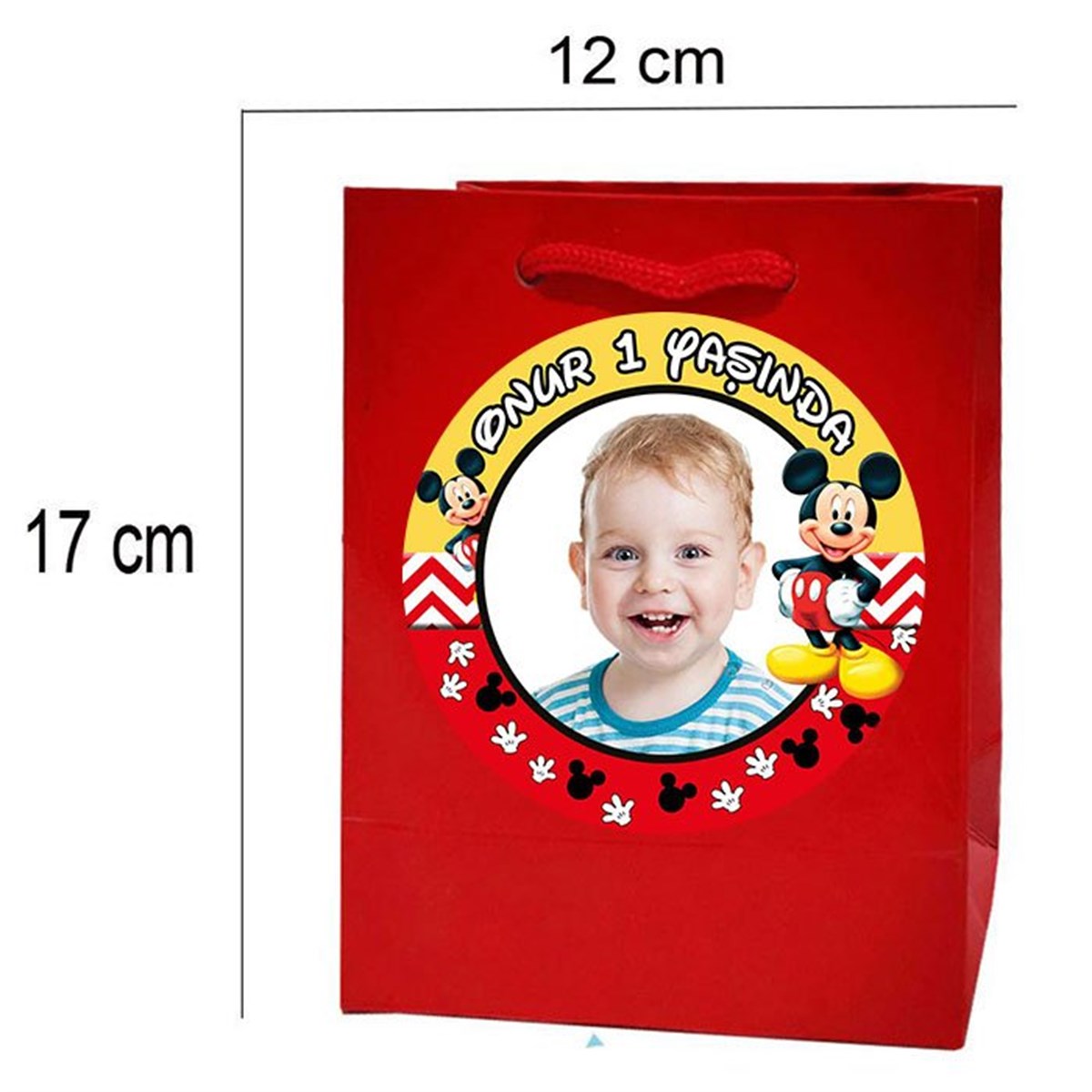 Mickey Mouse Kişiye Özel Hediye Çantası 10 Adet