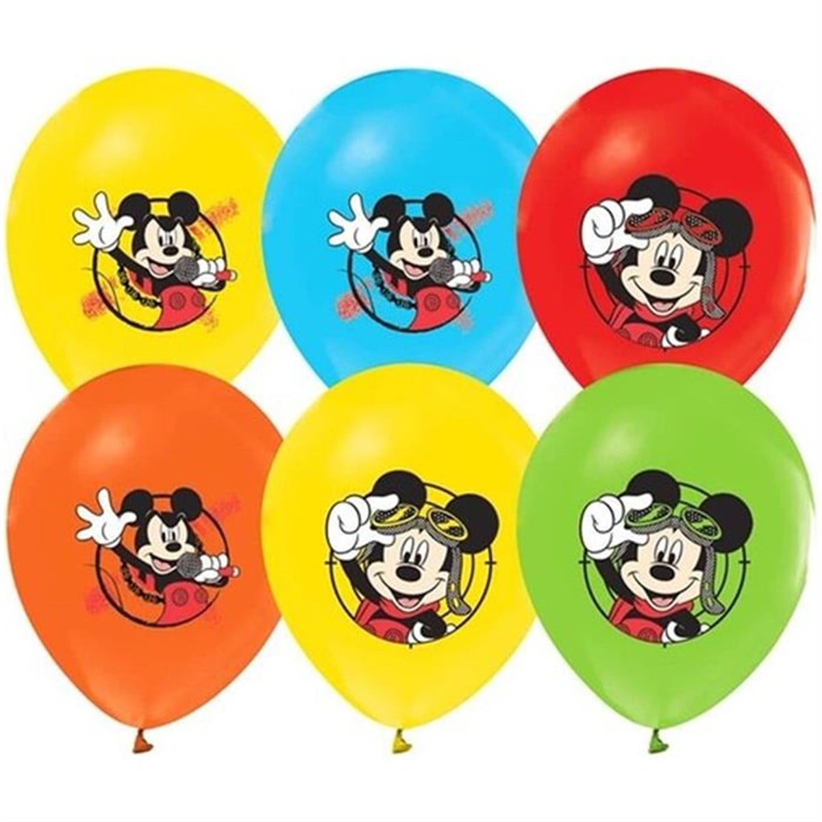 Mickey Mouse Roadster Racers Balon 12 Adet