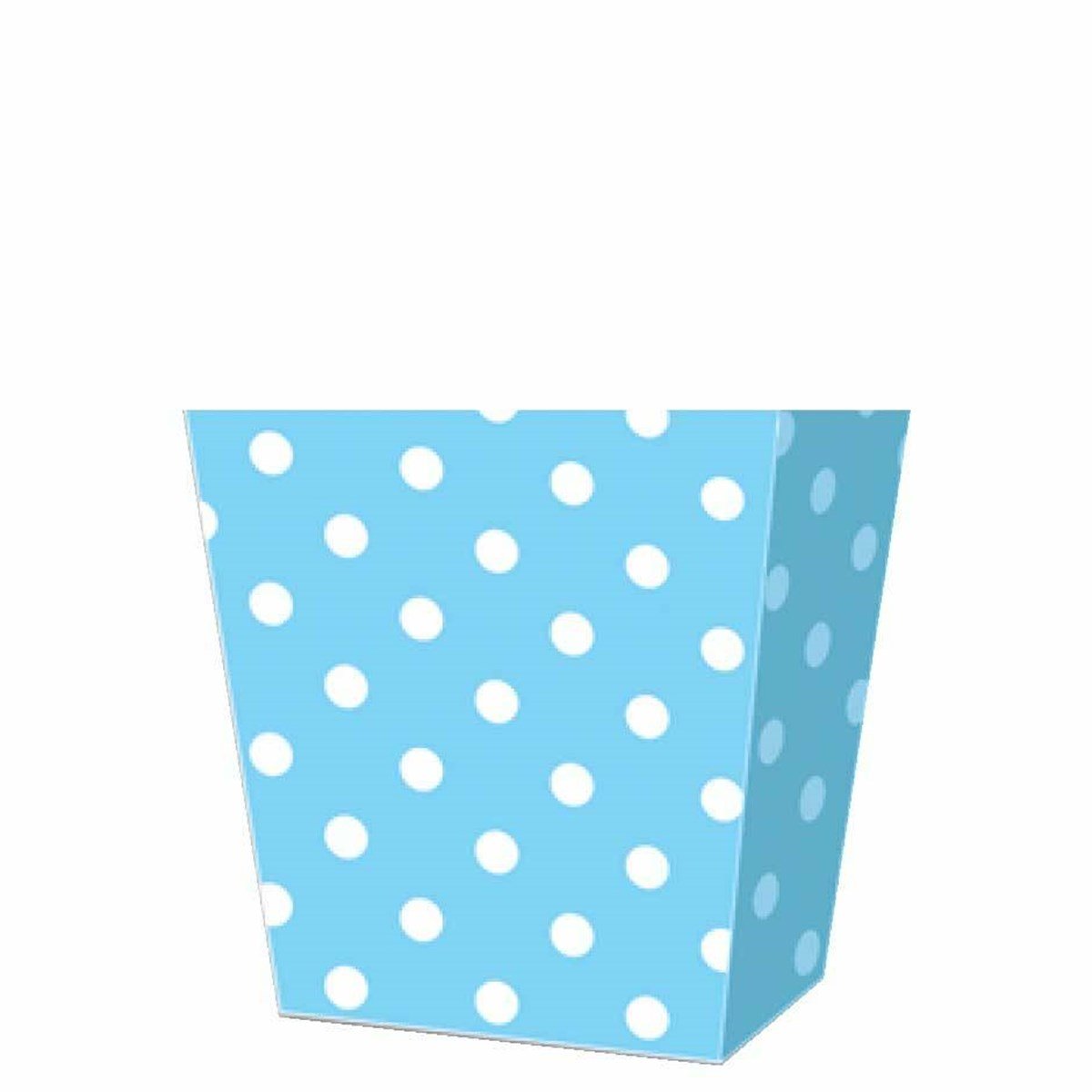 Mini Mavi Puanlı Mısır Kutusu 8 Adet