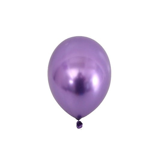 Minik Krom Balon Mor 20 Adet