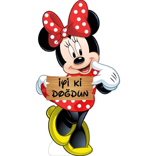 Minnie Mouse 1 Yaş Ayaklı Pano