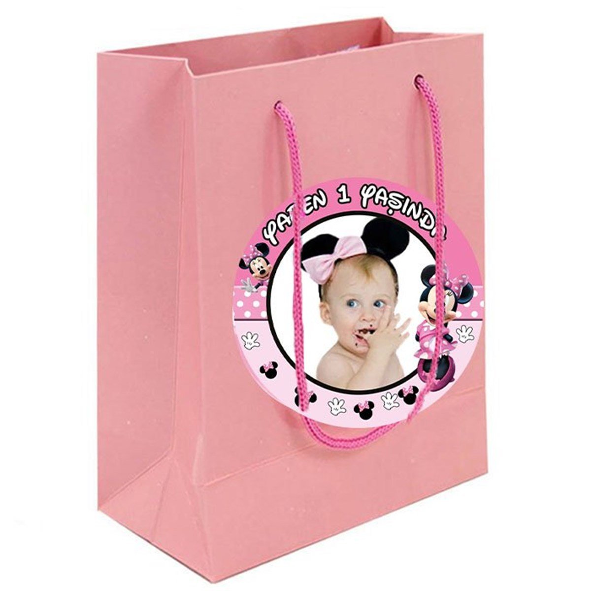 Minnie Mouse Kişiye Özel Hediye Çantası 10 Adet