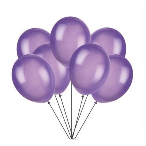 Mor Balon Metalik 100 Adet
